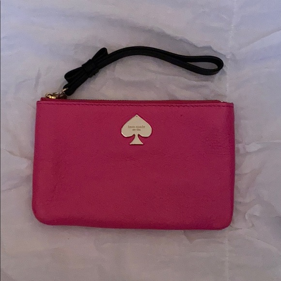 pink kate spade leather wristlet - Picture 1 of 3